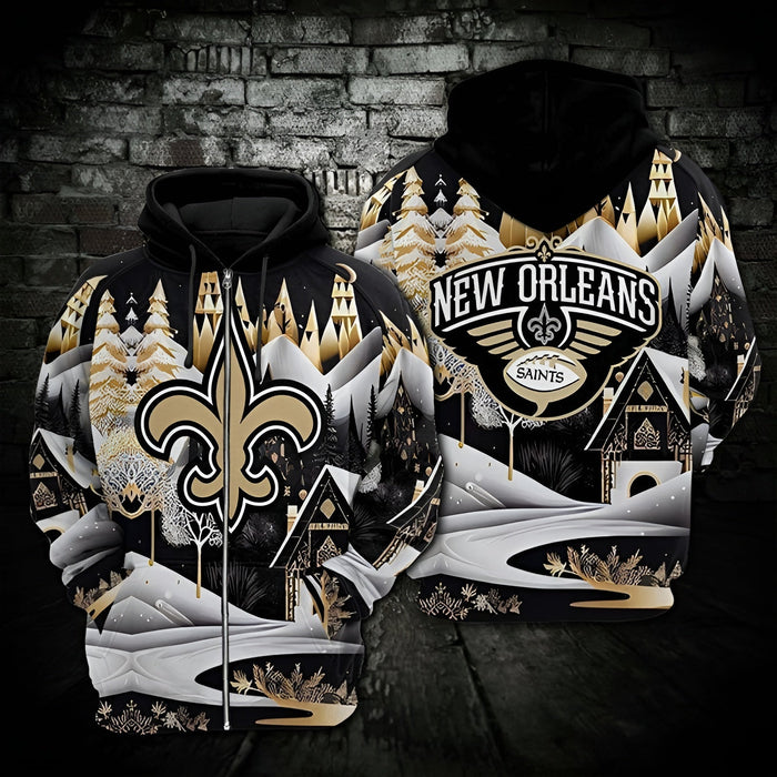 Winter Wonderland Orleans Saints Hoodie