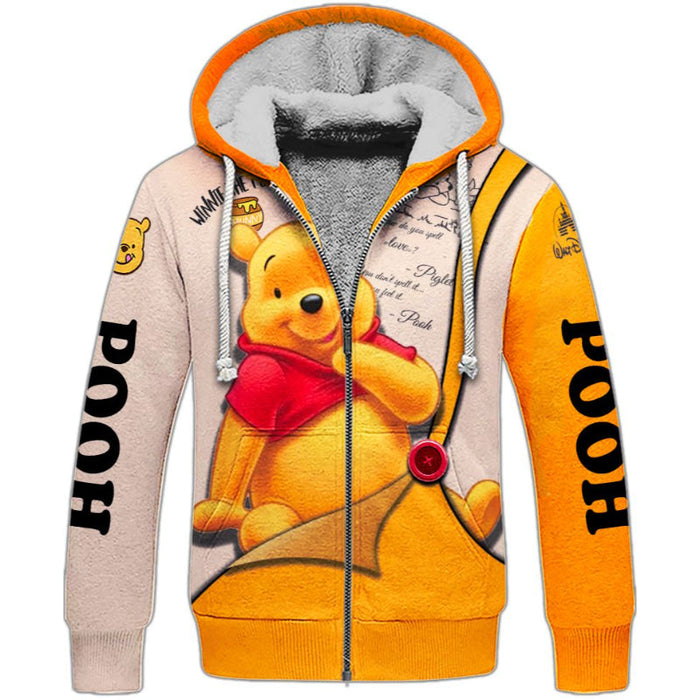 Pooh Pattern Cartoon Character Activewear Set