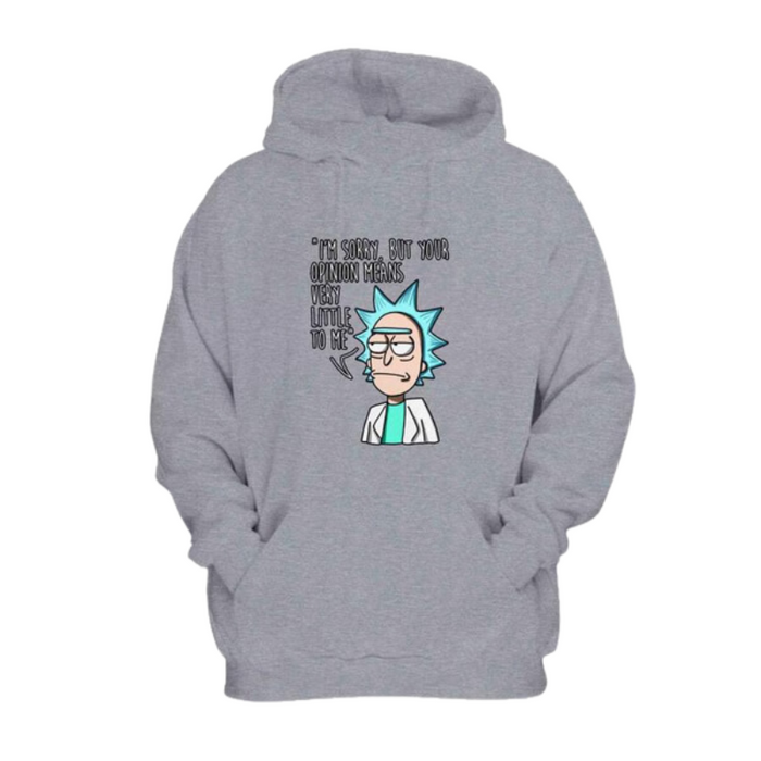 Rick Opinion Printed Design Hoodie