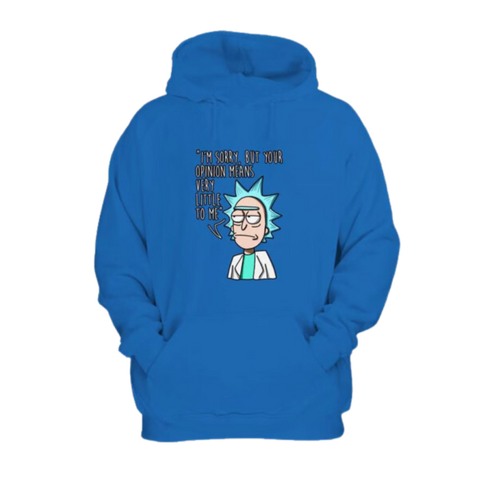 Rick Opinion Printed Design Hoodie