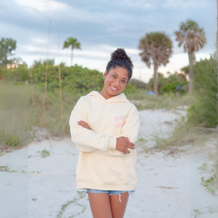 Seashell Embroidered Oversized Hoodie