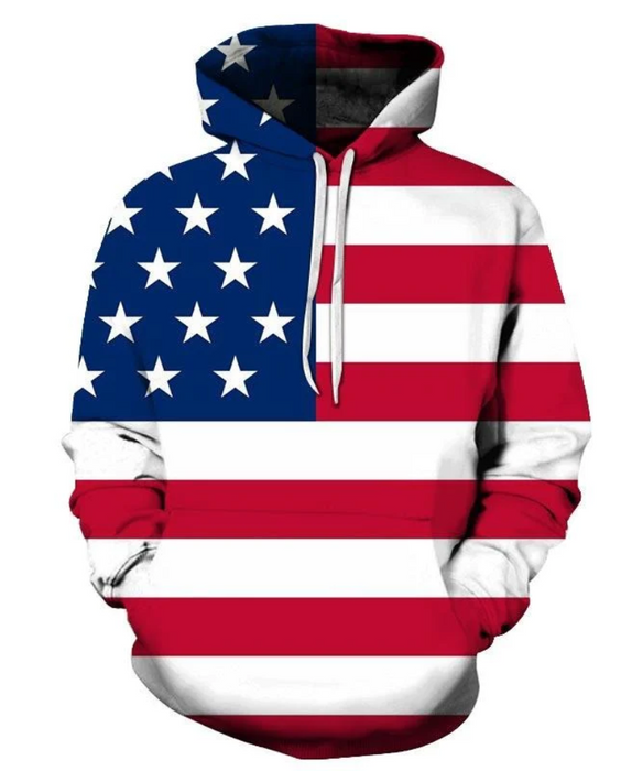 USA Flag America Hoodie