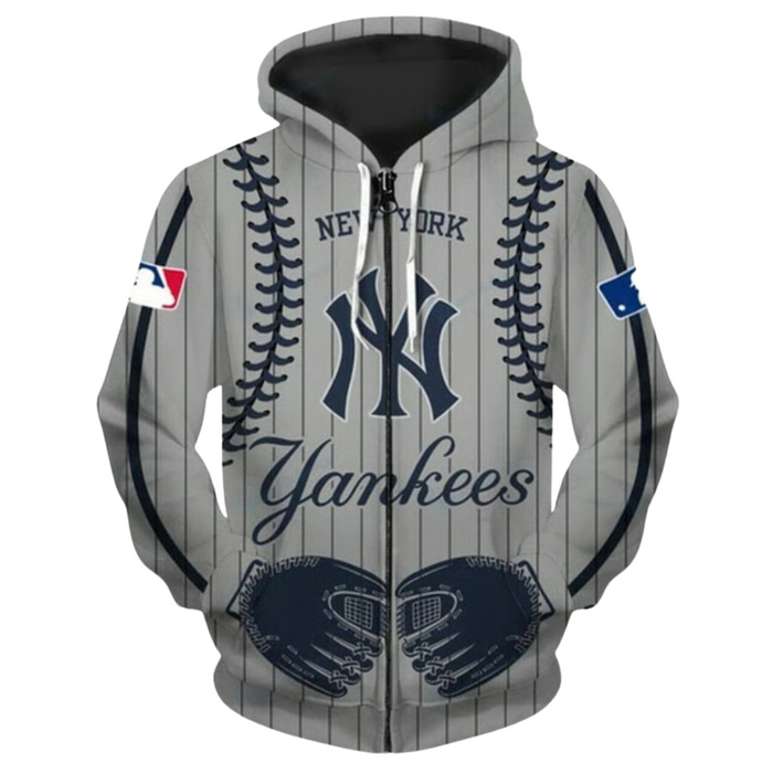 New York Yankees Hoodie With Adjustable Hood