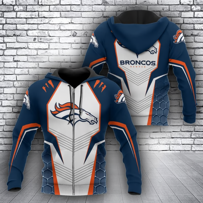 Broncos Denver Printed Team Pride Hoodie