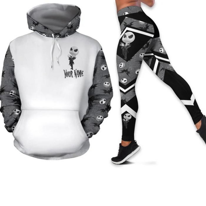 Customizable Hoodie And Patterned Leggings Set