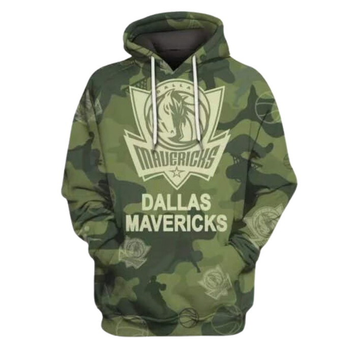 Dallas Mavericks Camouflage Graphic Hoodie