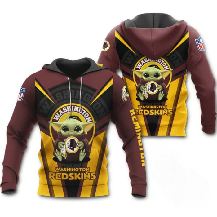 Washington Redskins Themed All Over Printed Personalized Hoodie