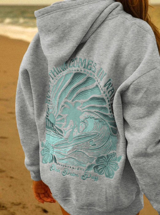 Sunset Glow Oversized Hoodie