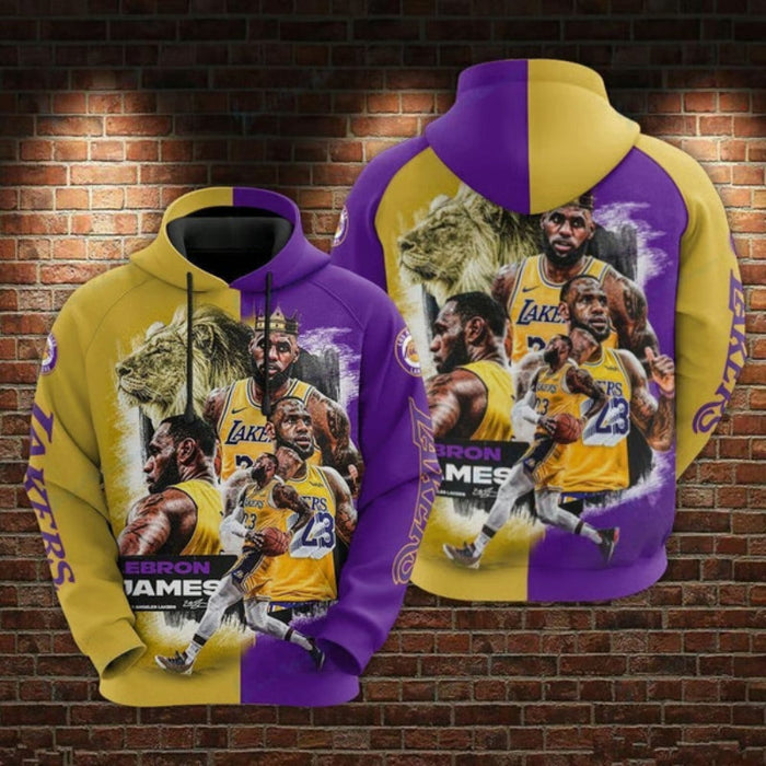 Lakers Lebron James Printed Hoodie