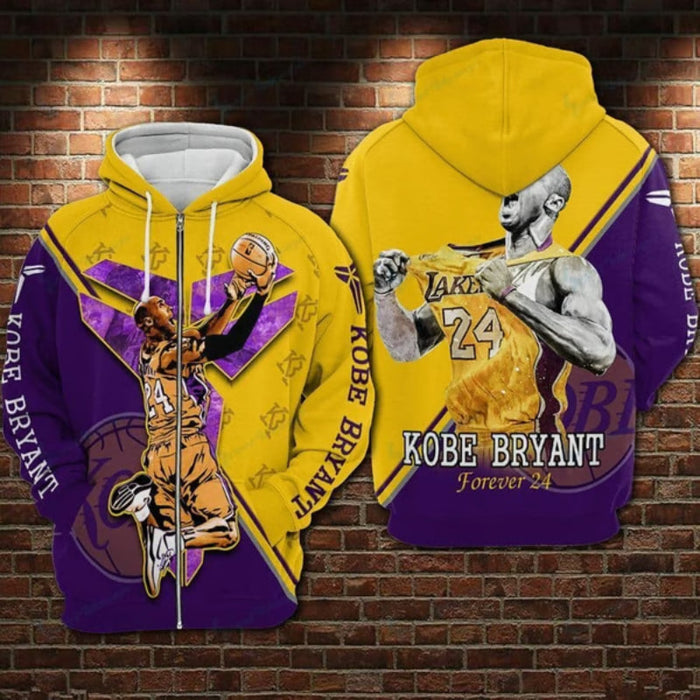 Kobe Bryant Forever 24 Printed Hoodie