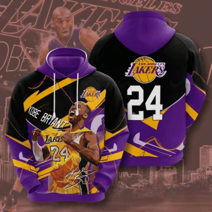 Legendary Basketball Champion Kobe Bryant Printed Hoodie