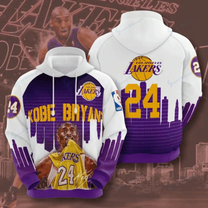 Kobe Print Basketball Pullover Hoodie