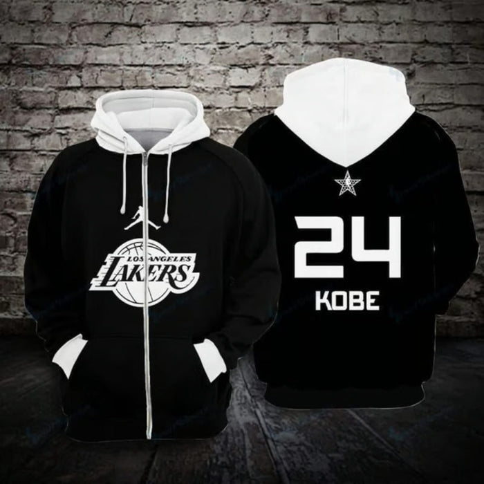 Classic 24 Kobe Bryant Basketball Printed Hoodie