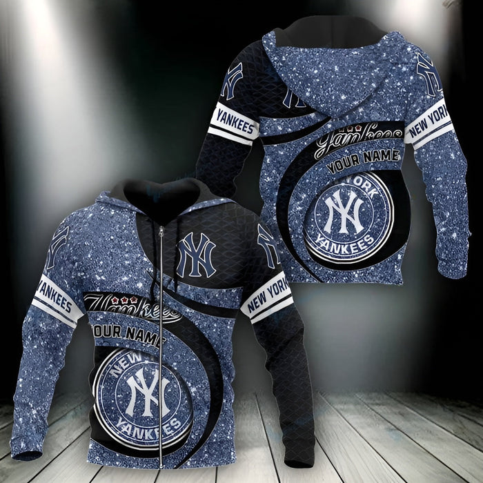 Customizable New York Yankees Baseball Team Hoodie