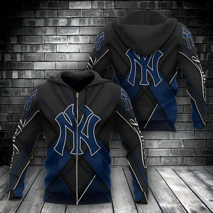 New York Yankees Hoodie With Pullover And Zip Up Options