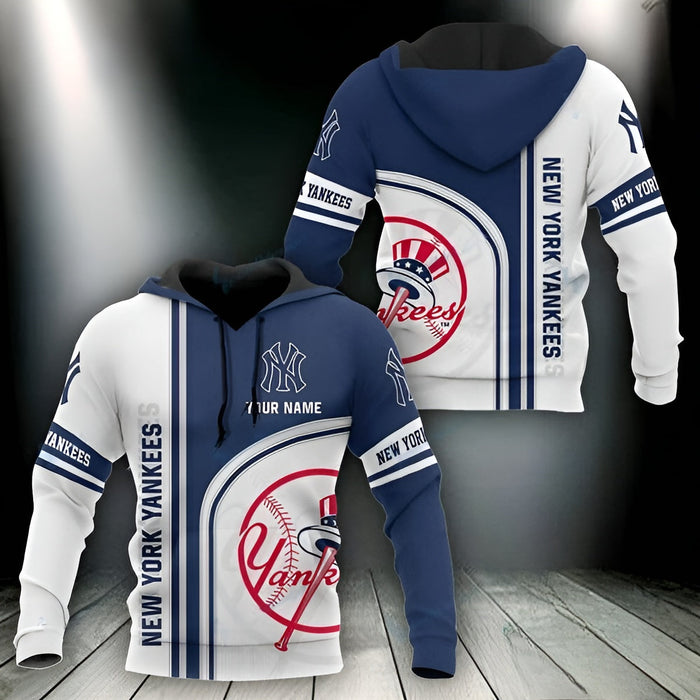 Cozy And Comfy Customizable New York Yankees Baseball Hoodie