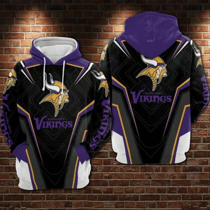 Minnesota Vikings Team Graphic Comfy Hoodie