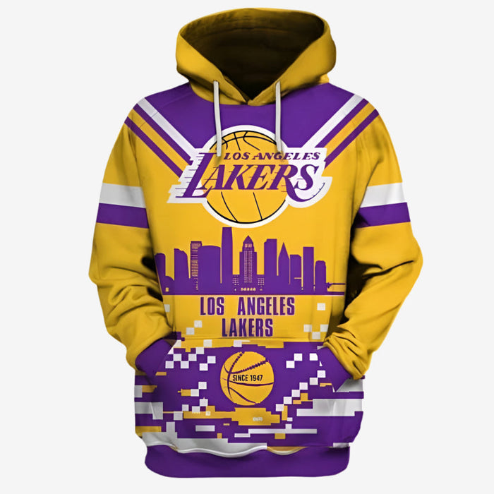 Lakers Patterned Cozy And Comfy Hoodie