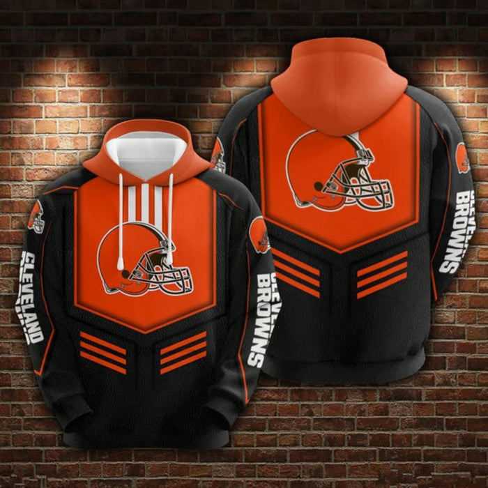 Cleveland Browns Classic Team Printed Hoodie