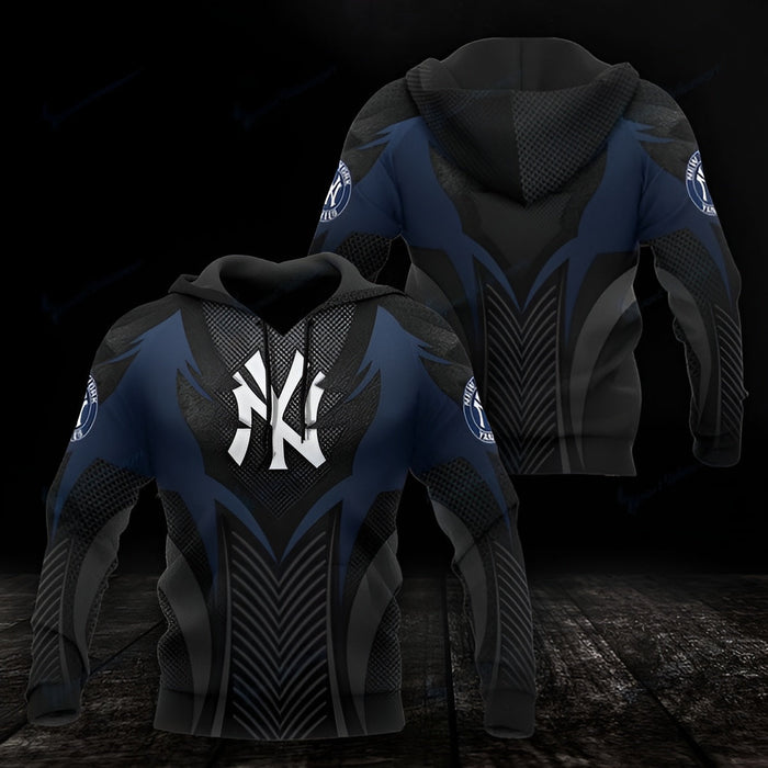 New York Yankees 3D Hoodie With Pullover And Zip Up Option