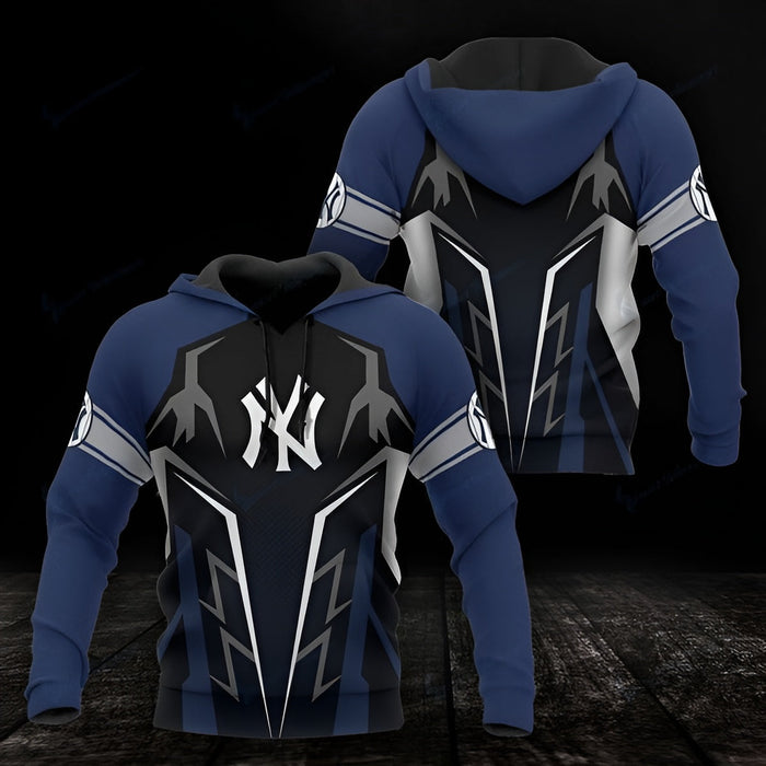 Futuristic New York Yankees Designed Baseball Hoodie