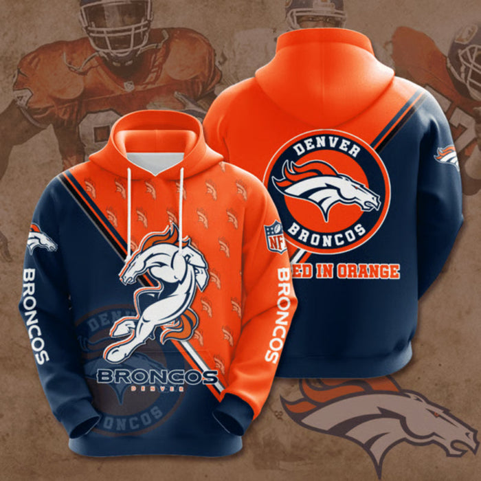 Dynamic  Denver Broncos Design Sports Pullover Hoodie