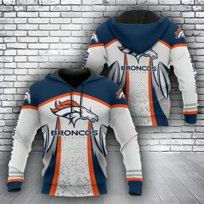 Personalized Denver Broncos Pullover Hoodie