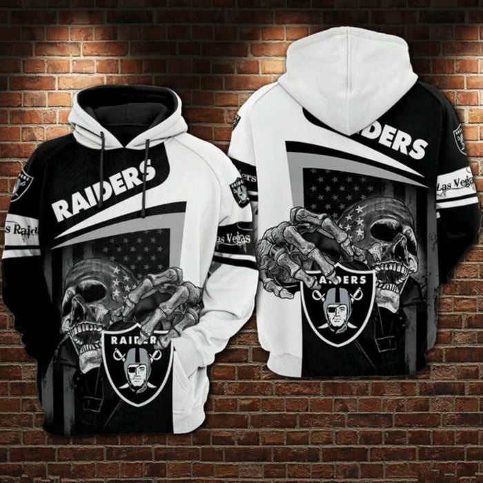 Las Vegas Raiders Nation Split Design Hoodie