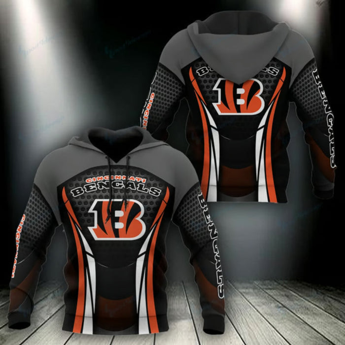 Cincinnati Bengals Team Hoodie With Graphic Design