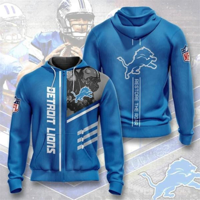 Detroit Lions Printed Graphic Hoodie