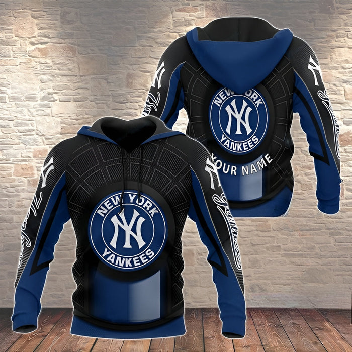 Custom Name New York Yankees Baseball Hoodie