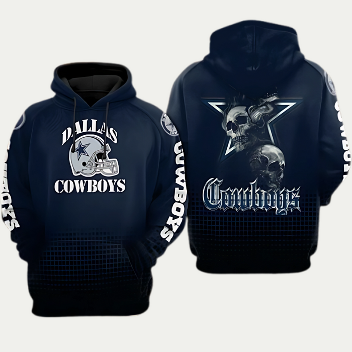 Cowboys Dallas Hoodie With Bold Starry Design