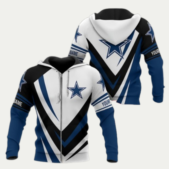 Stylish Customizable Dallas Cowboys Hoodie