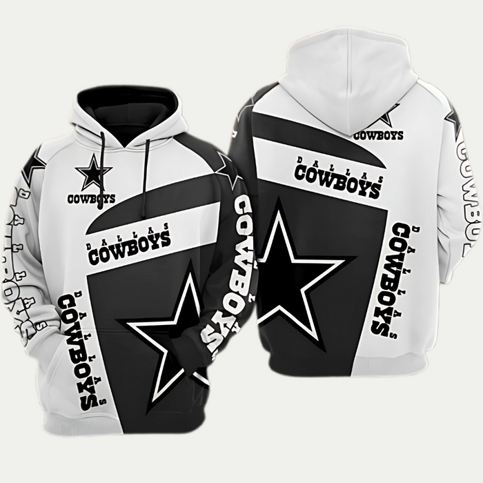 Dallas Cowboys Themed Graphic Hoodie