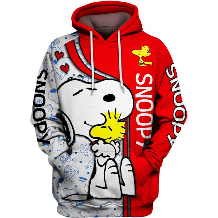 Classic Snoopy Cartoon Hoodie And Leggings Set