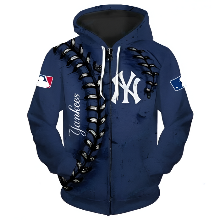 New York Yankees Graphic Designed Baseball Hoodie