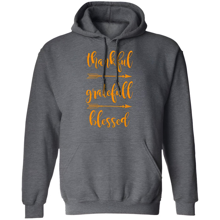 Gratitude Inspired Hoodie With Arrow Design