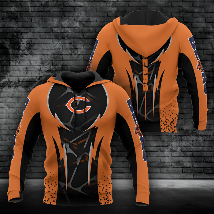 Chicago Bears Athletic Hoodie With Dynamic Design