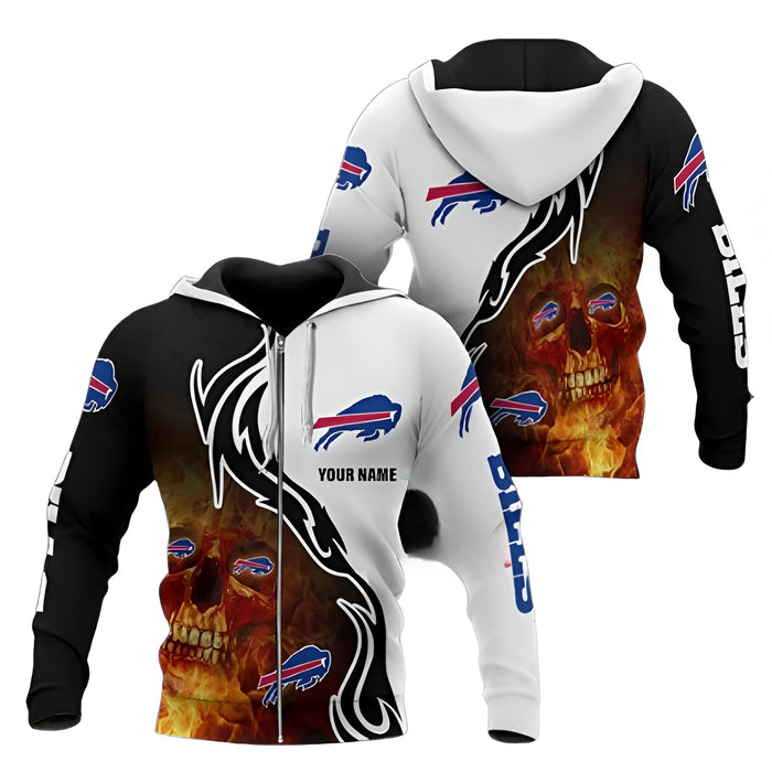 Buffalo Bills Graphic Hoodie With Customizable Design