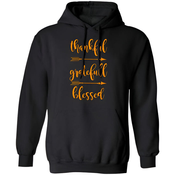 Gratitude Inspired Hoodie With Arrow Design