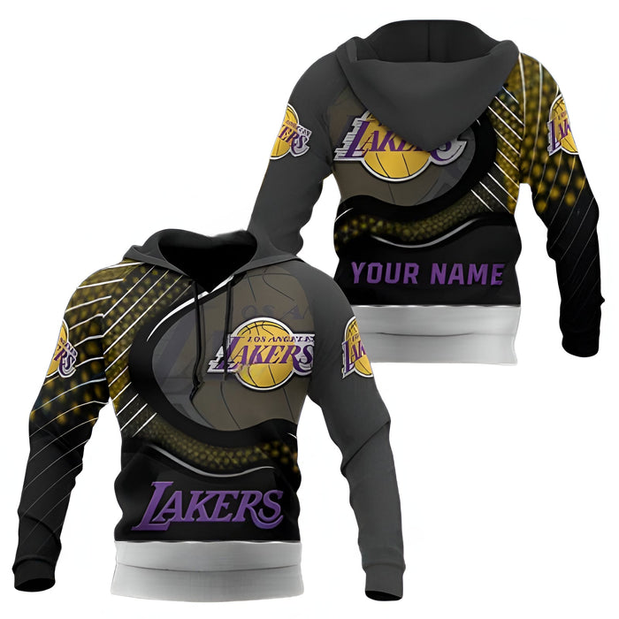 Customisable Lakers Themed Hoodie