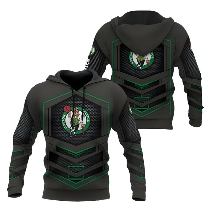 Personalized Boston Celtics Inspired Design Hoodie