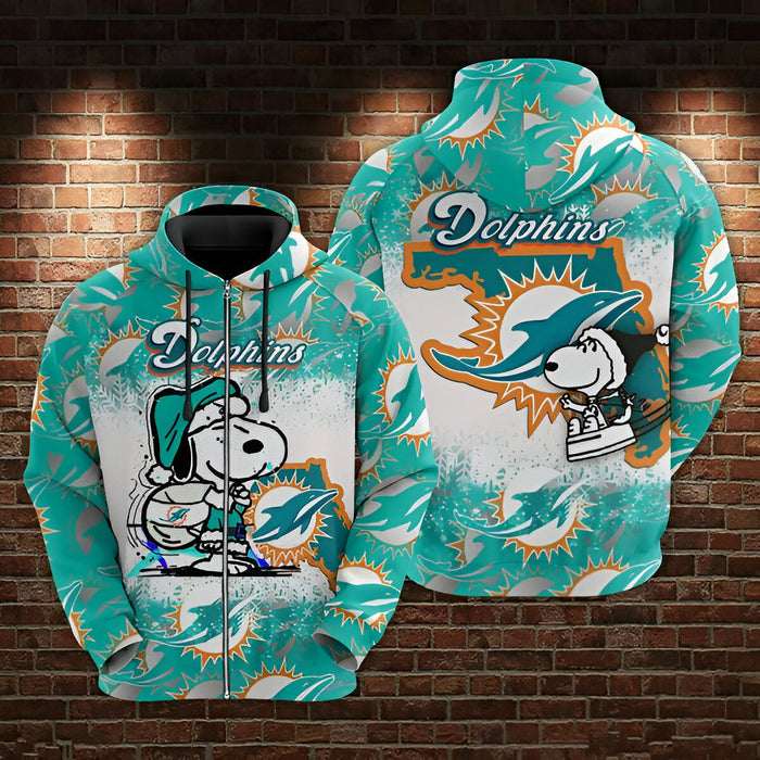 Miami Dolphins Team Holiday Hoodie With Graphic Designs