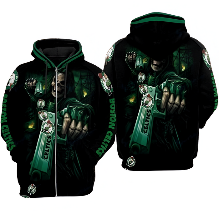 Boston Celtics Graphic Print Hoodie