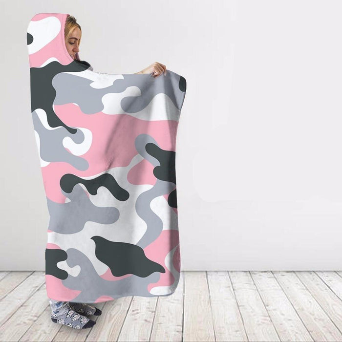 Pink Camo Blanket Hoodie