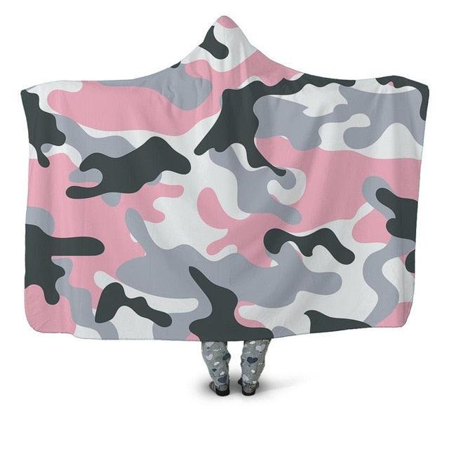 Pink Camo Blanket Hoodie