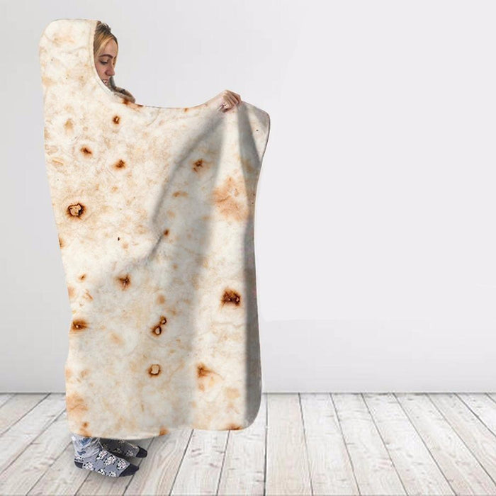 Tortilla Print Blanket Hoodie