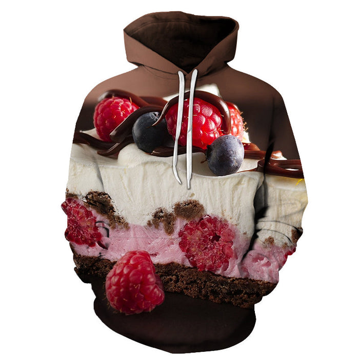 3D 3 Layers of Cake Hoodie Pullover