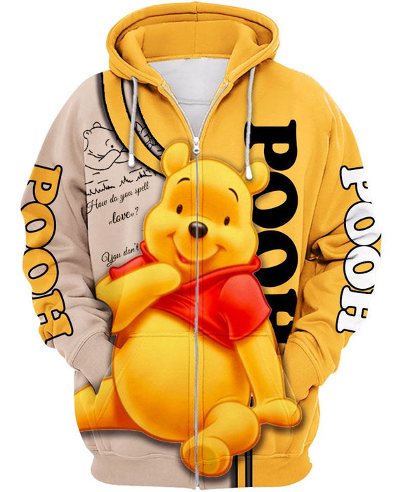 Winnie The Pooh Zip-up Hoodie — Zipy Hoodie