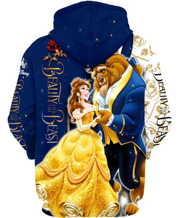 Beauty and The Beast Zip-up Hoodie